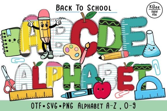 Back to School Doodle Fonts: A Color Fonts Review