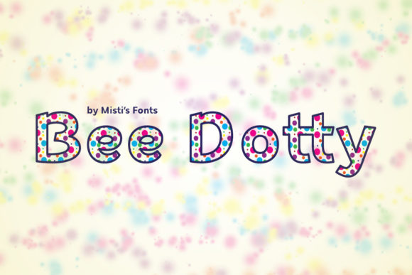 Bee Dotty: A Playful Color Font That Stitches With Personality