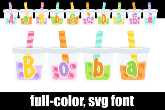 Boba Fonts: A Color Fonts Review for Crafters