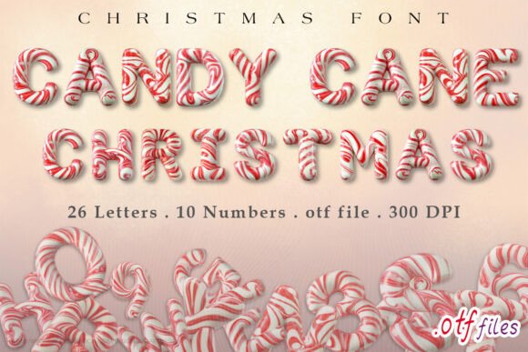 Candy Cane Christmas Fonts: A Color Fonts Review