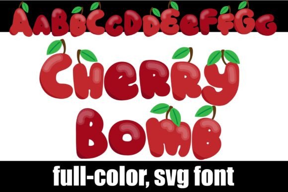 Cherry Bomb: A Vibrant Color Fonts Choice for Local Business Branding