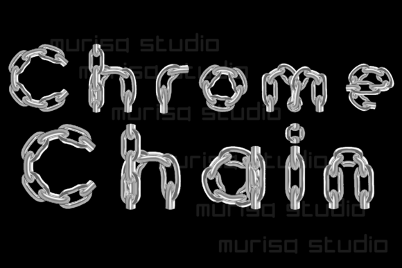 Chrome Chain: A Standout Color Fonts Choice