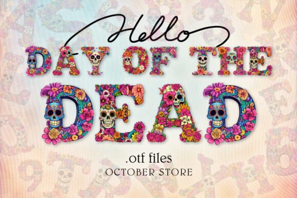 Day of the Dead Fonts: Vibrant Color Fonts for Local Branding