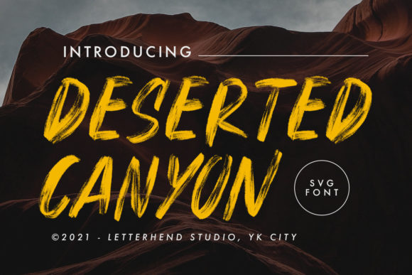 Deserted Canyon: A Bold Color Fonts Choice