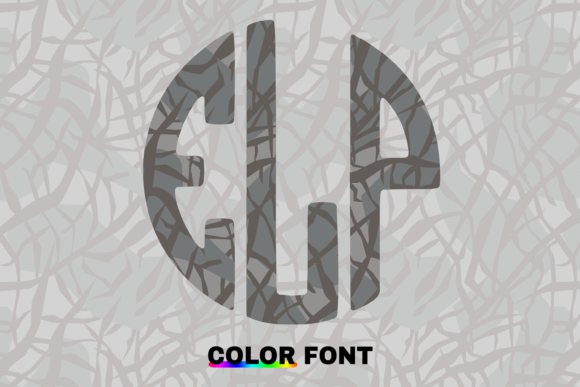 Elephant Circle: A Playful Color Fonts Monogram for Handmade Brands