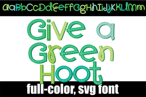 Give a Green Hoot: A Friendly Color Font for Real Design Projects