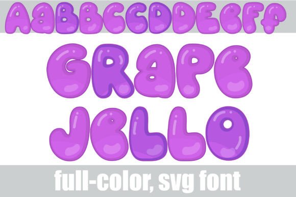 Grape Jello: A Vibrant Color Fonts Choice for Modern Fonts Projects
