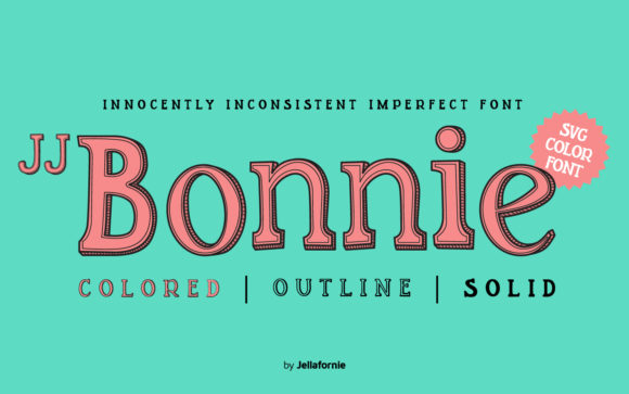JJ Bonnie: A Playful Color Font for Creative Publishers