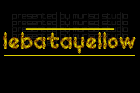 Lebatayellow: A Playful Color Font for Local Branding