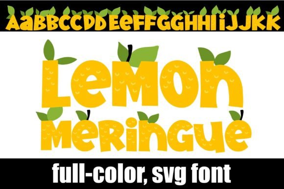 Lemon Meringue: A Zesty Color Fonts Breakthrough