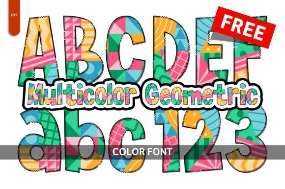 Multicolor Geometric Fonts: A Color Fonts Review for Local Branding
