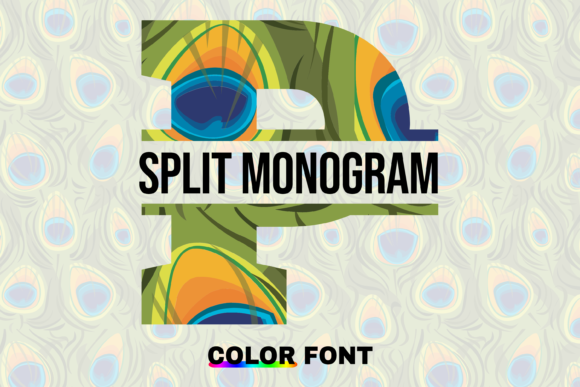 Peacock Split: A Color Fonts Review for Digital Sellers