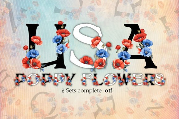 Poppy Flower Fonts: A Color Fonts Review for Sellers
