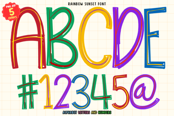 Rainbow Sunset: A Color Fonts Breakthrough for Modern Fonts