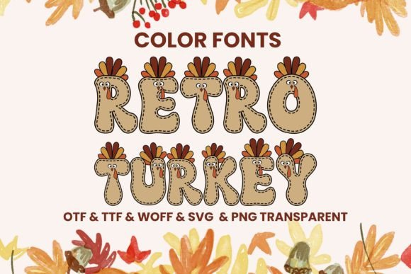 Retro Turkey: A Playful Color Fonts Choice