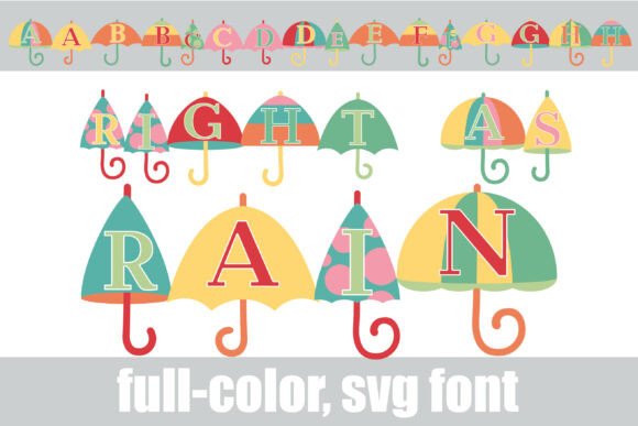 Right As Rain: A Color Fonts Gem for Editorial Design