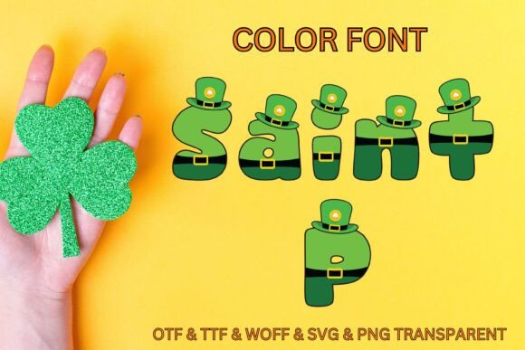 Saint P: A Playful Color Fonts Choice for Handmade St. Patrick’s Designs