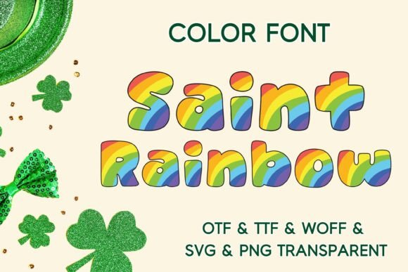 Saint Rainbow: A Playful Color Fonts Choice for Local Brands