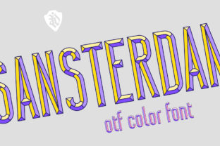 Sansterdam: A Standout Color Fonts Choice for Digital Sellers