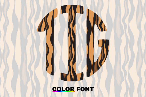 Tiger Circle: A Playful Color Fonts Monogram for Content Publishers