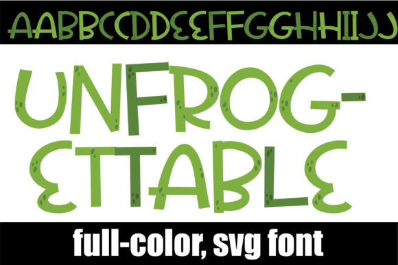 Unfrogettable: A Playful Color Fonts Choice for Handmade Brands