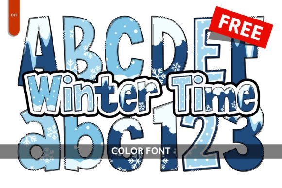 Winter Time: A Whimsical Color Fonts Choice